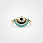 Evil Eye Ring |  Anti-Tarnish