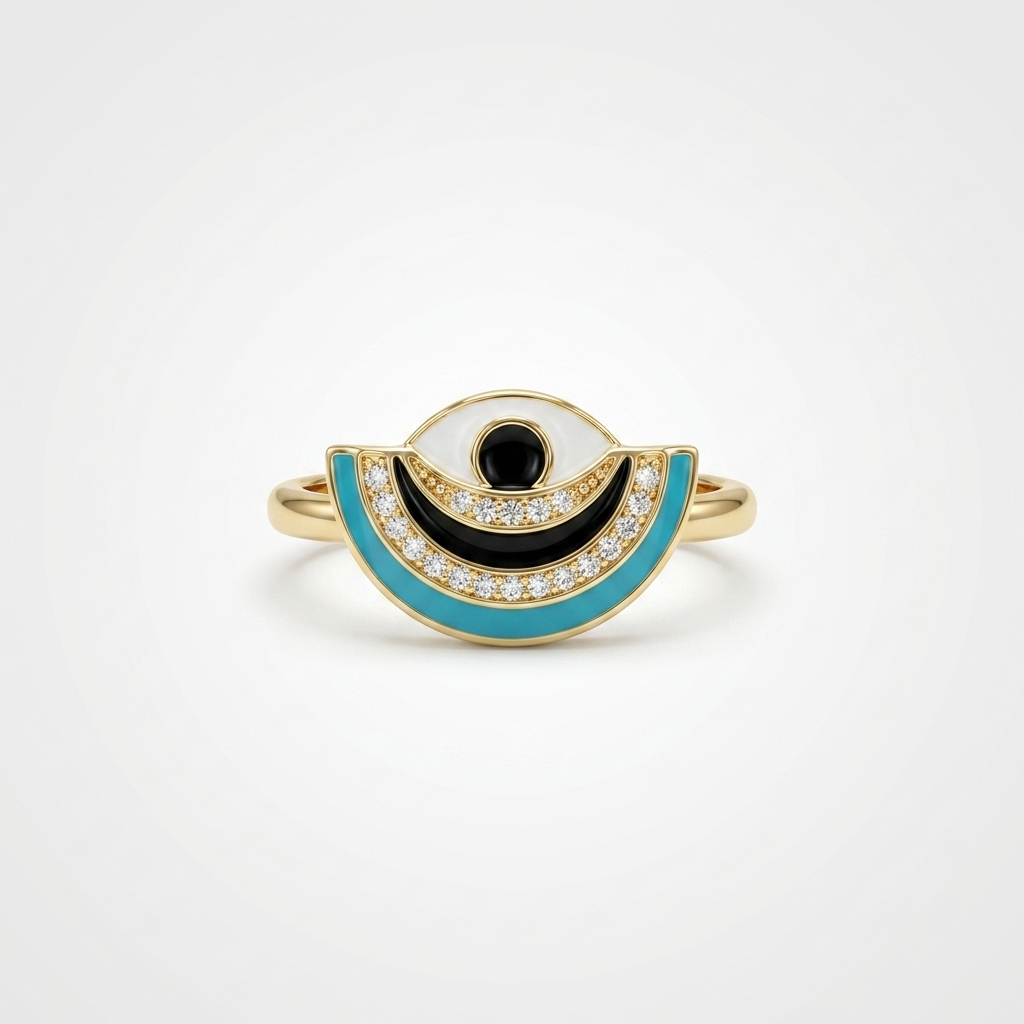 Evil Eye Ring |  Anti-Tarnish
