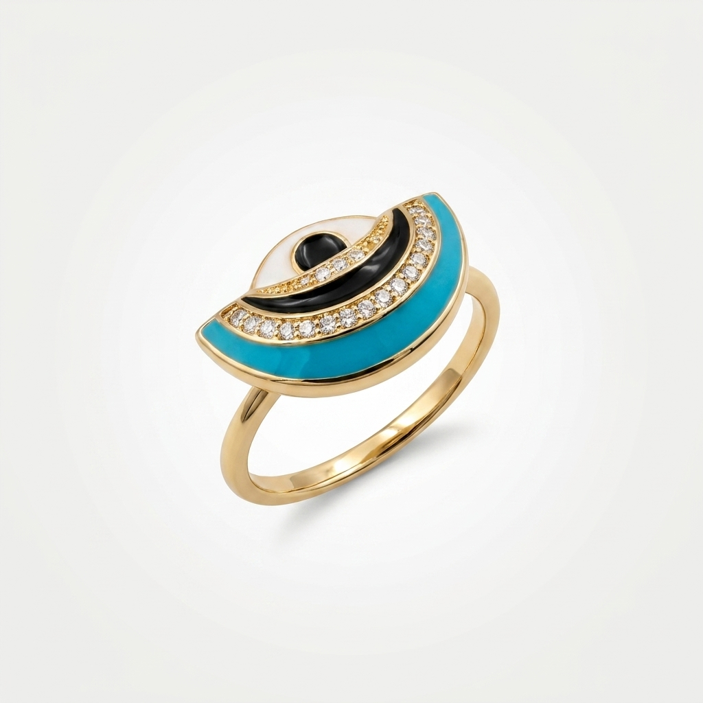 Evil Eye Ring |  Anti-Tarnish