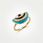 Evil Eye Ring |  Anti-Tarnish