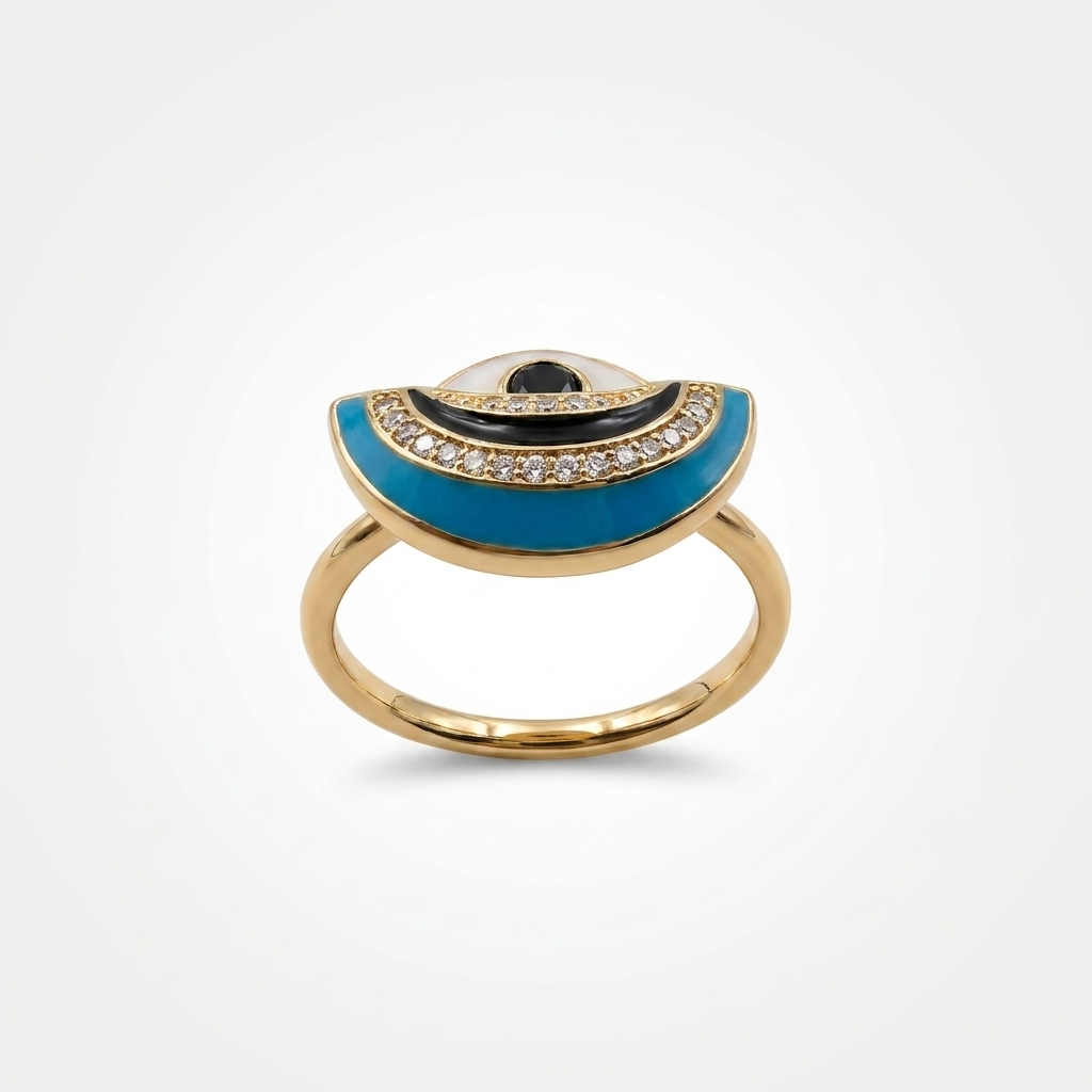 Evil Eye Ring |  Anti-Tarnish