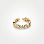 Celeste Crystal Open Ring | Anti-Tarnish