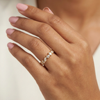 Celeste Crystal Open Ring | Anti-Tarnish