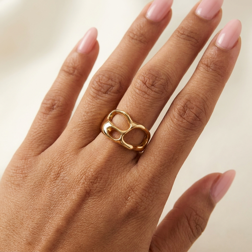 Aura Abstract Ring | Anti-Tarnish