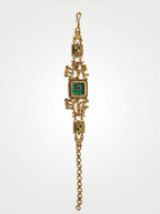 Green Square Meenakari Bracelet