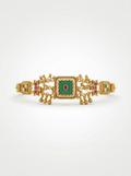 Green Square Meenakari Bracelet