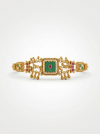Green Square Meenakari Bracelet