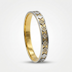 Two Tone Floral Stone Bracelet | Antii-tarnish