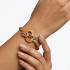 Ruby Floral Heritage Bracelet
