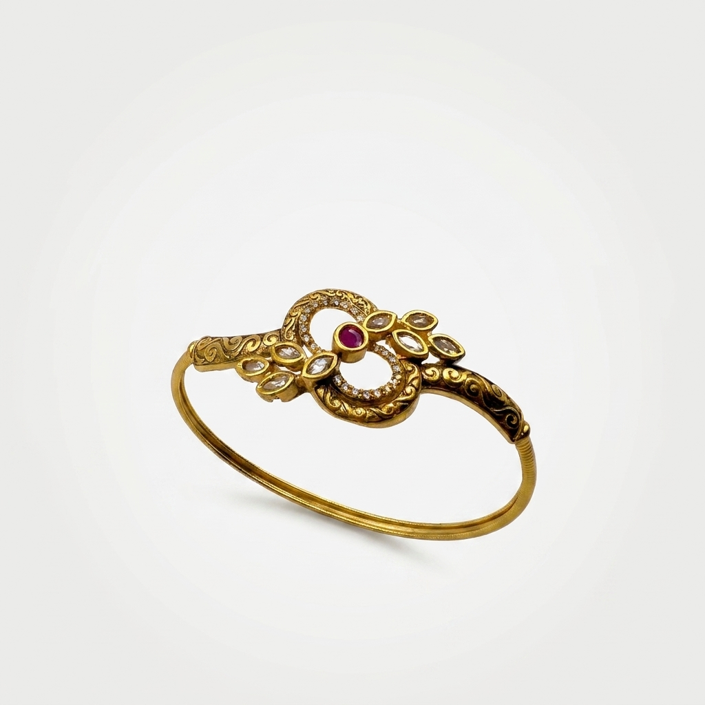 Ruby Floral Heritage Bracelet