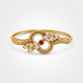 Ruby Floral Heritage Bracelet