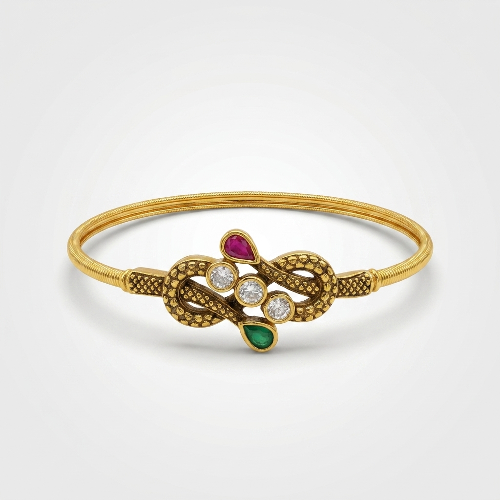 Emerald Ruby Kundan Bracelet