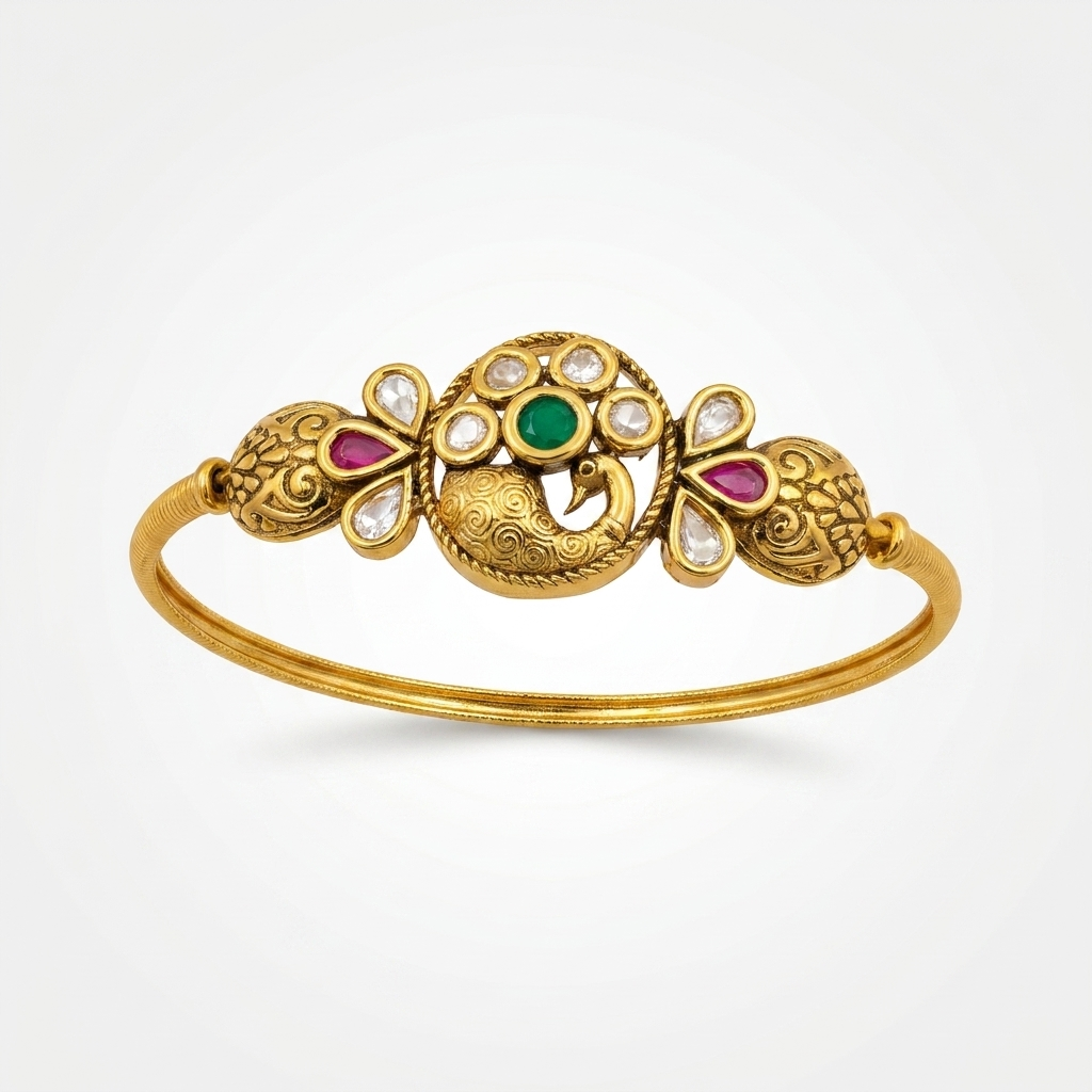 Emerald Peacock Heritage Bracelet