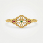 Emerald Floral Meenakari Bracelet