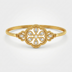 Classic Floral White Stone Bracelet