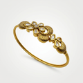Gold Kundan Floral Bracelet