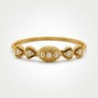 Gold Kundan Leaf Bracelet