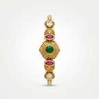 Green Kundan Ruby Bracelet