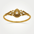 Gold Kundan Teardrop Bracelet
