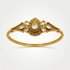 Gold Kundan Teardrop Bracelet