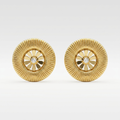 Gold Floral Stud Earrings | Anti-tarnish