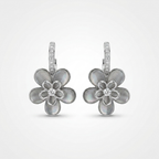 Silver Floral Earrings |Anti-Tarnish