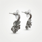 Silver Floral Earrings |Anti-Tarnish