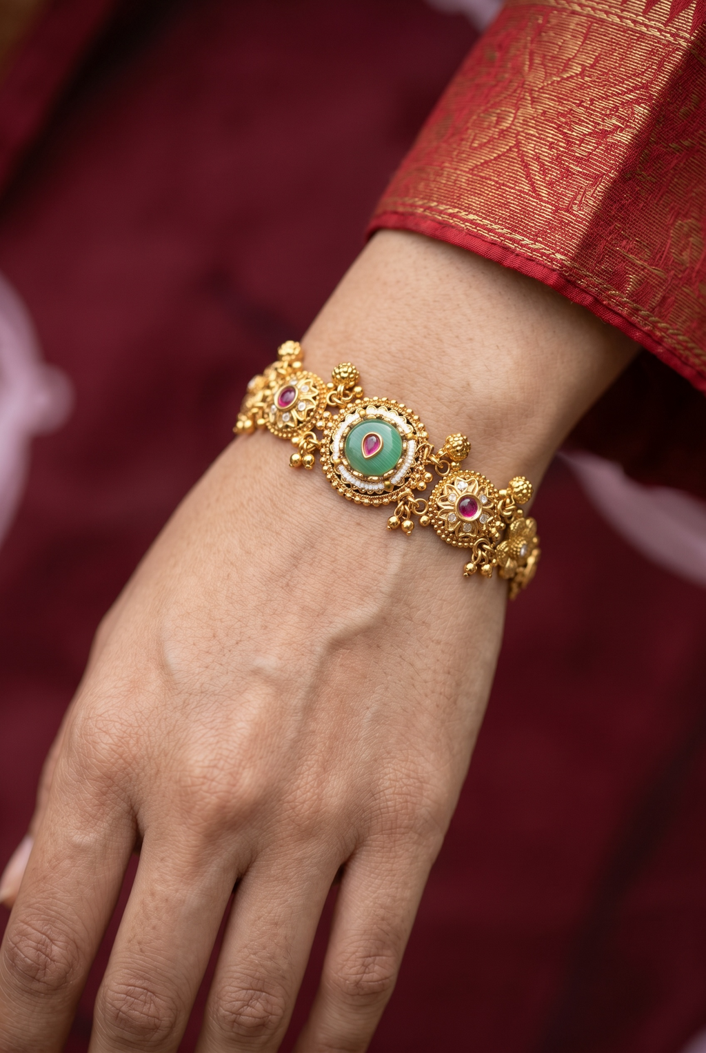 Rajwada Meenakari Heritage Bracelet