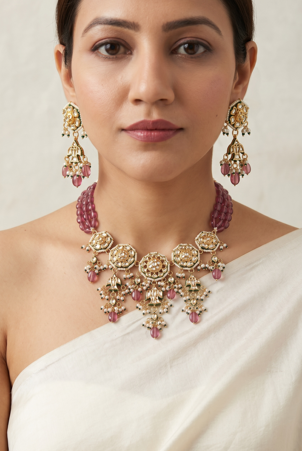 Gulrukh Kundan Set