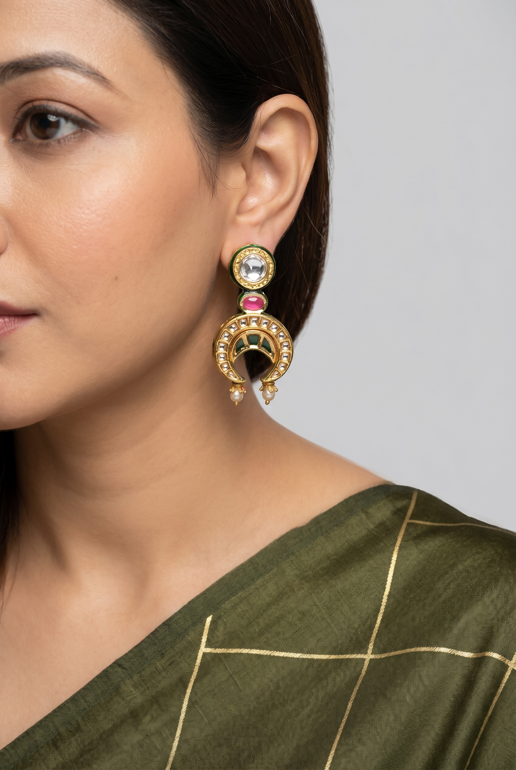 Chand Noor Kundan Earrings