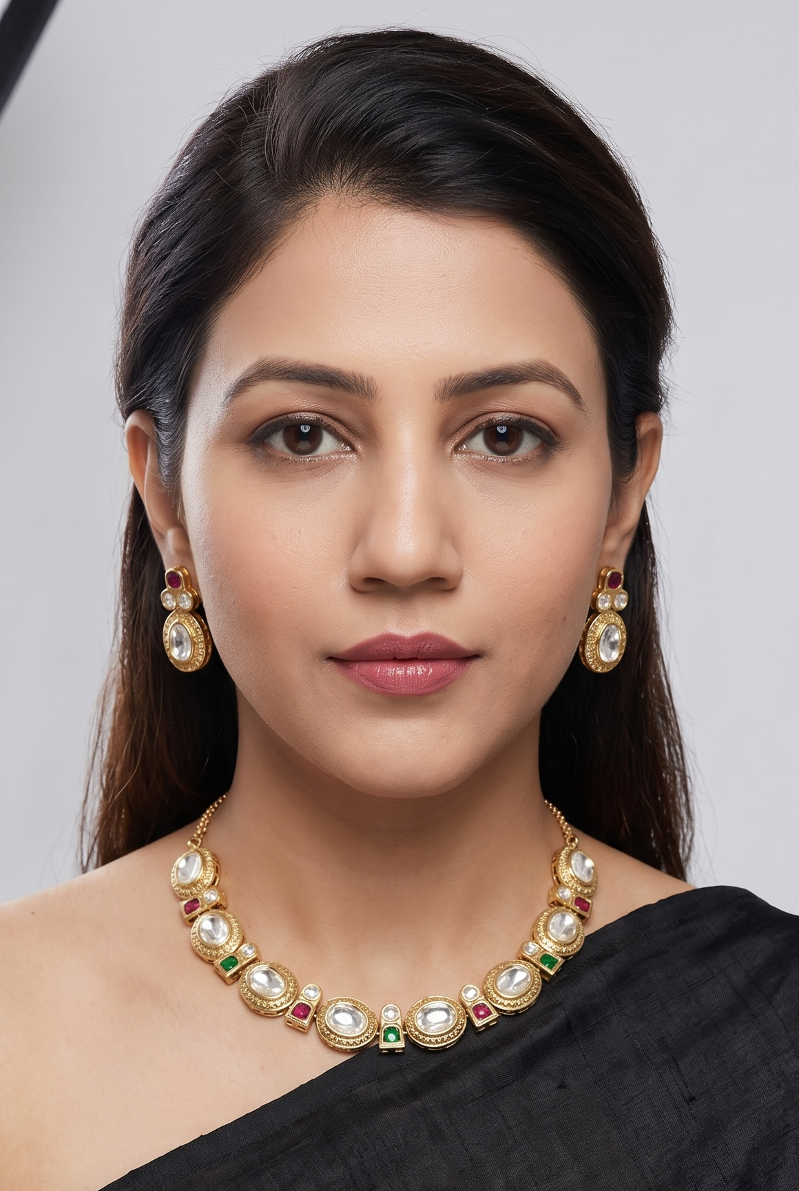 Oval Shaped Moissanite Choker Set