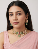Pankhuri Meenakari Choker Set