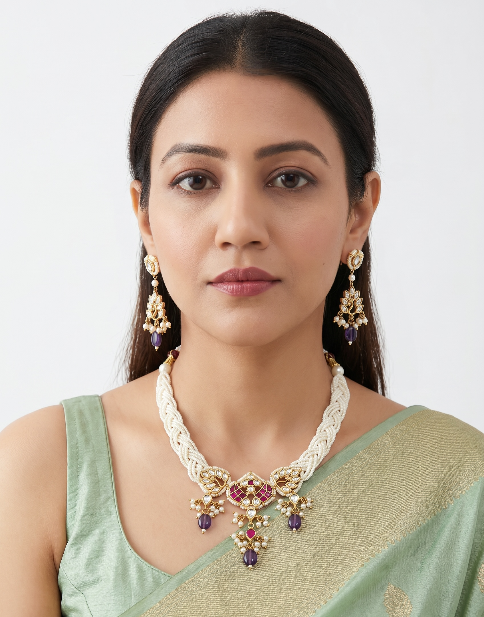 Rajrani Meher Kundan Set