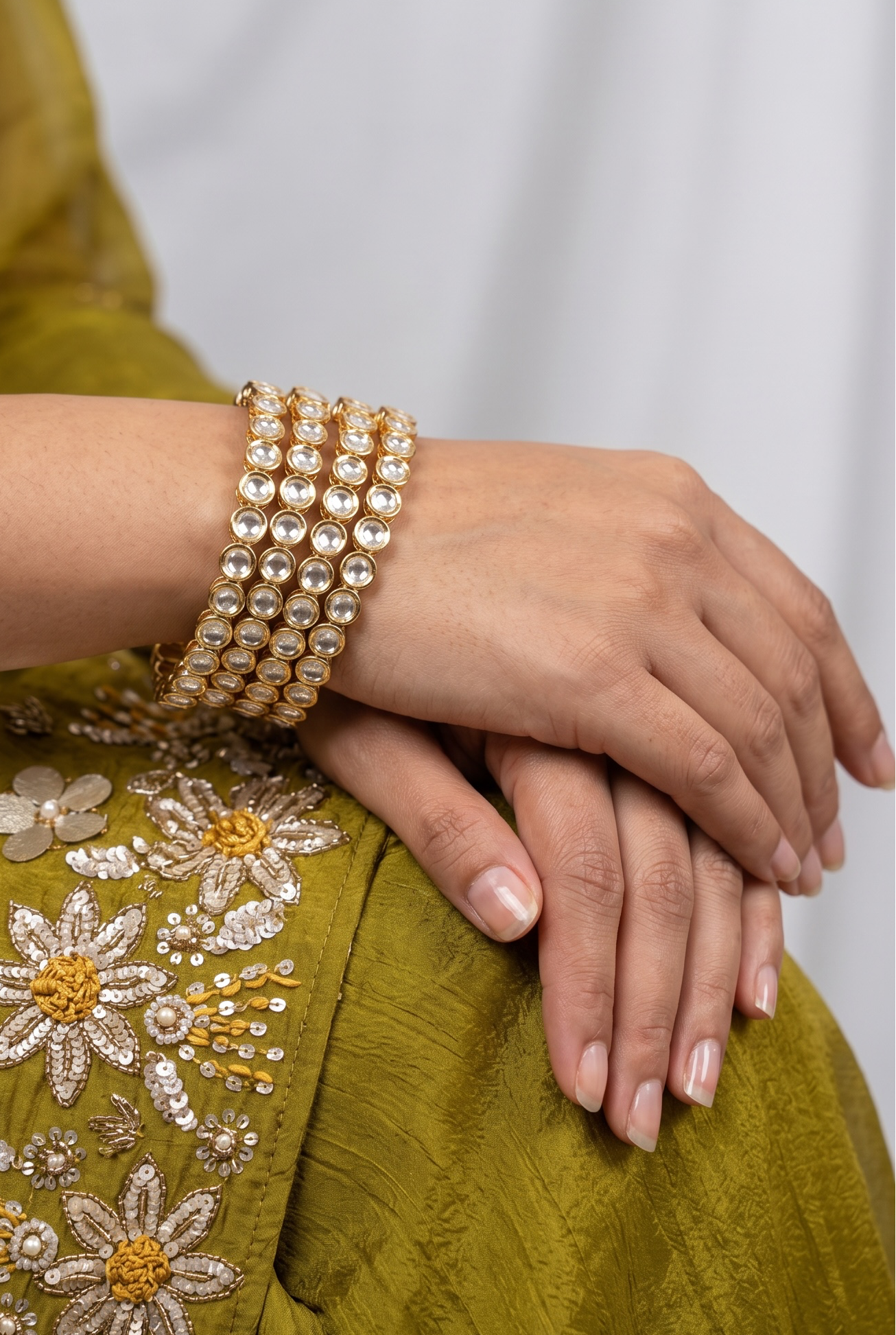 Celestial Halo Moissanite Bangles