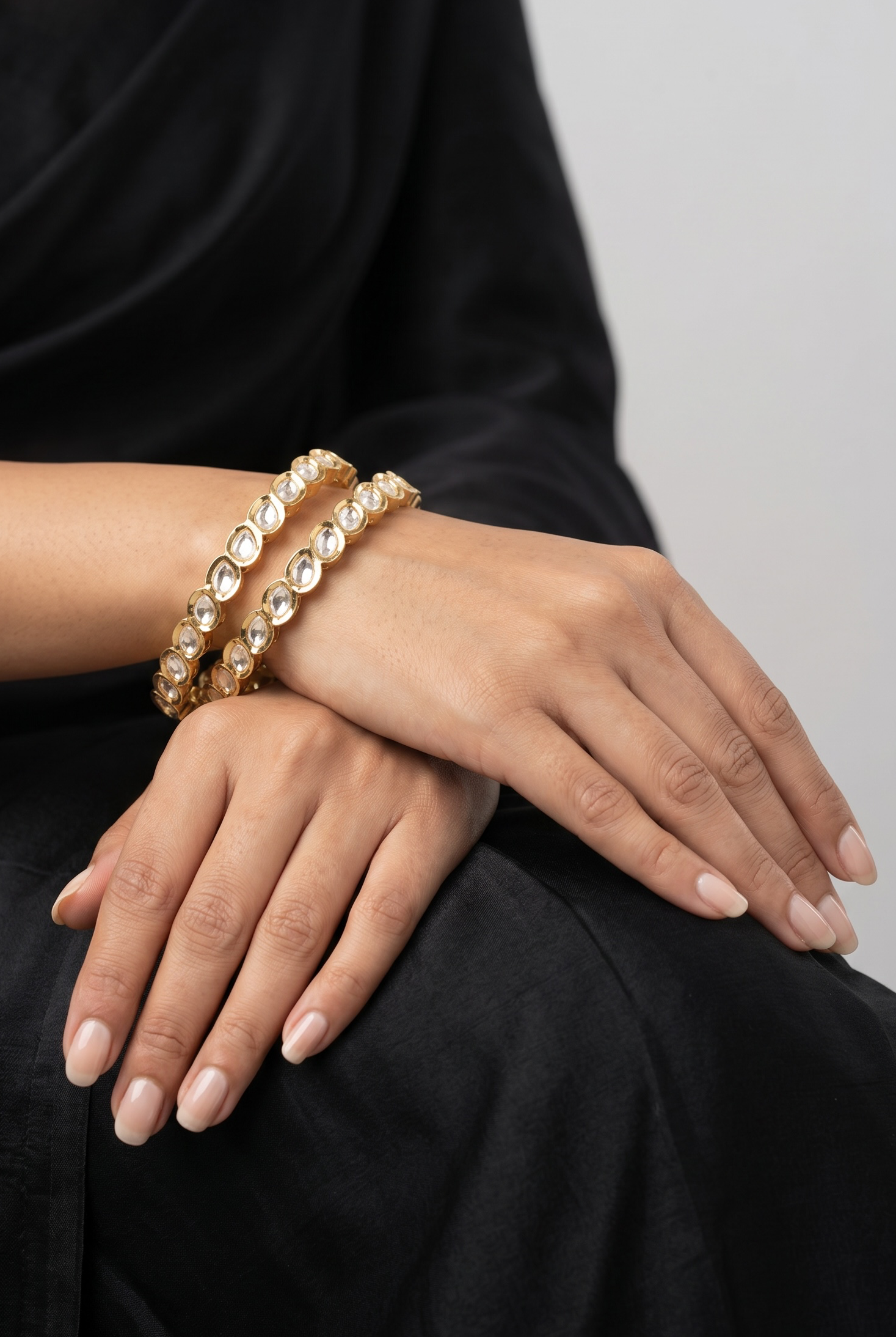 Pearl Dew Moissanite Bangles