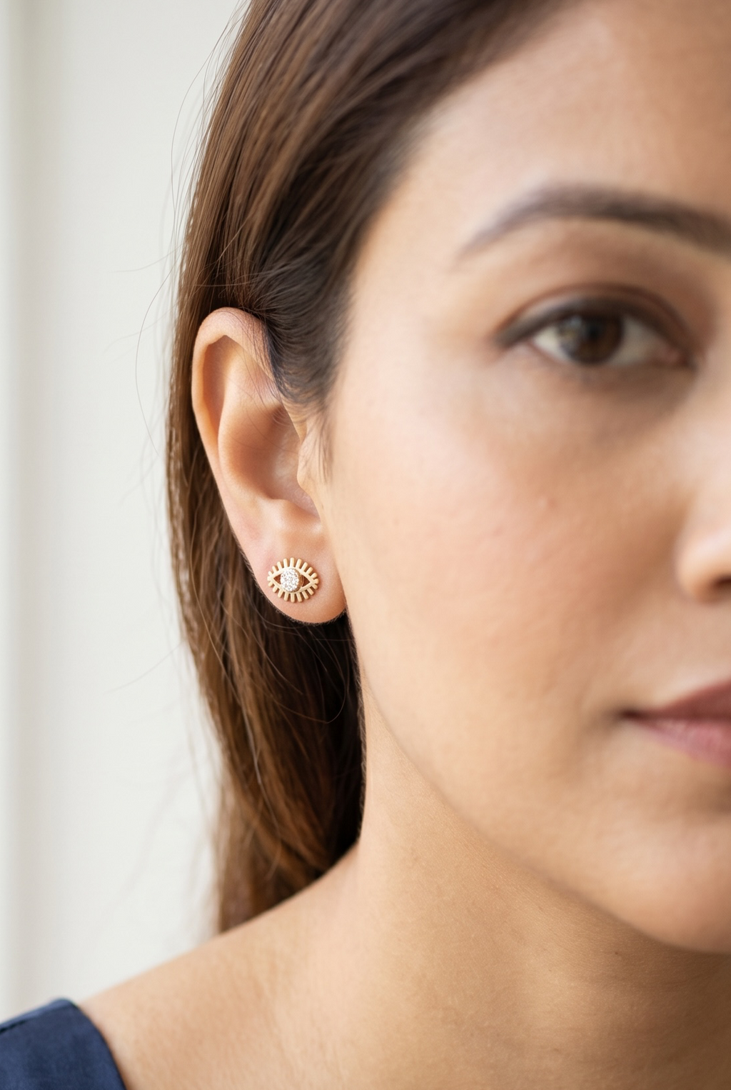 Celestial Evil Eye Stud Earrings | Anti-tarnish