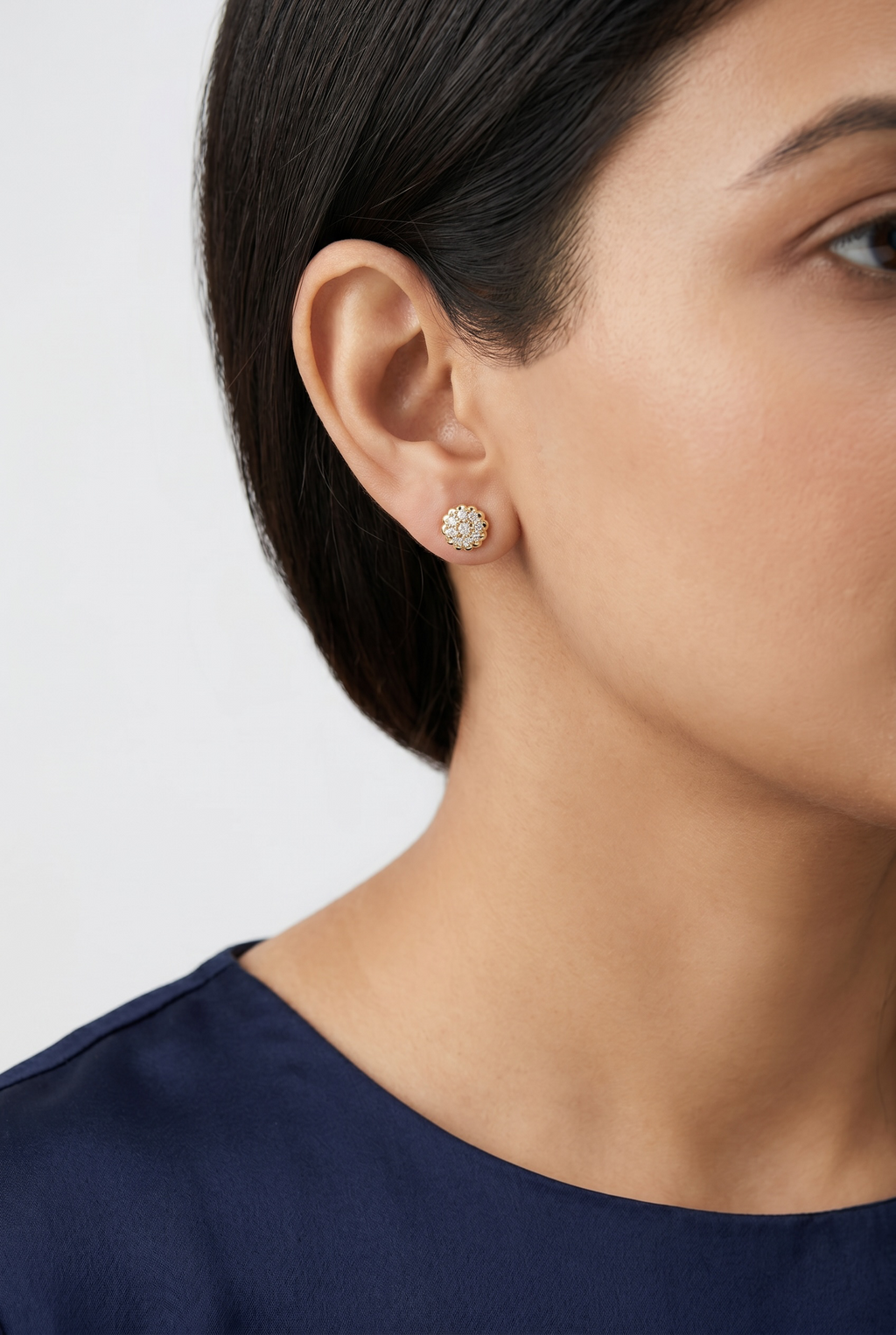 Aurelia Floral Stud Earrings | Anti-tarnish