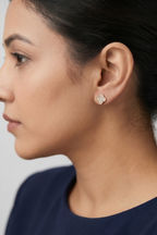 Clover Luxe Stud Earrings | Anti-tarnish