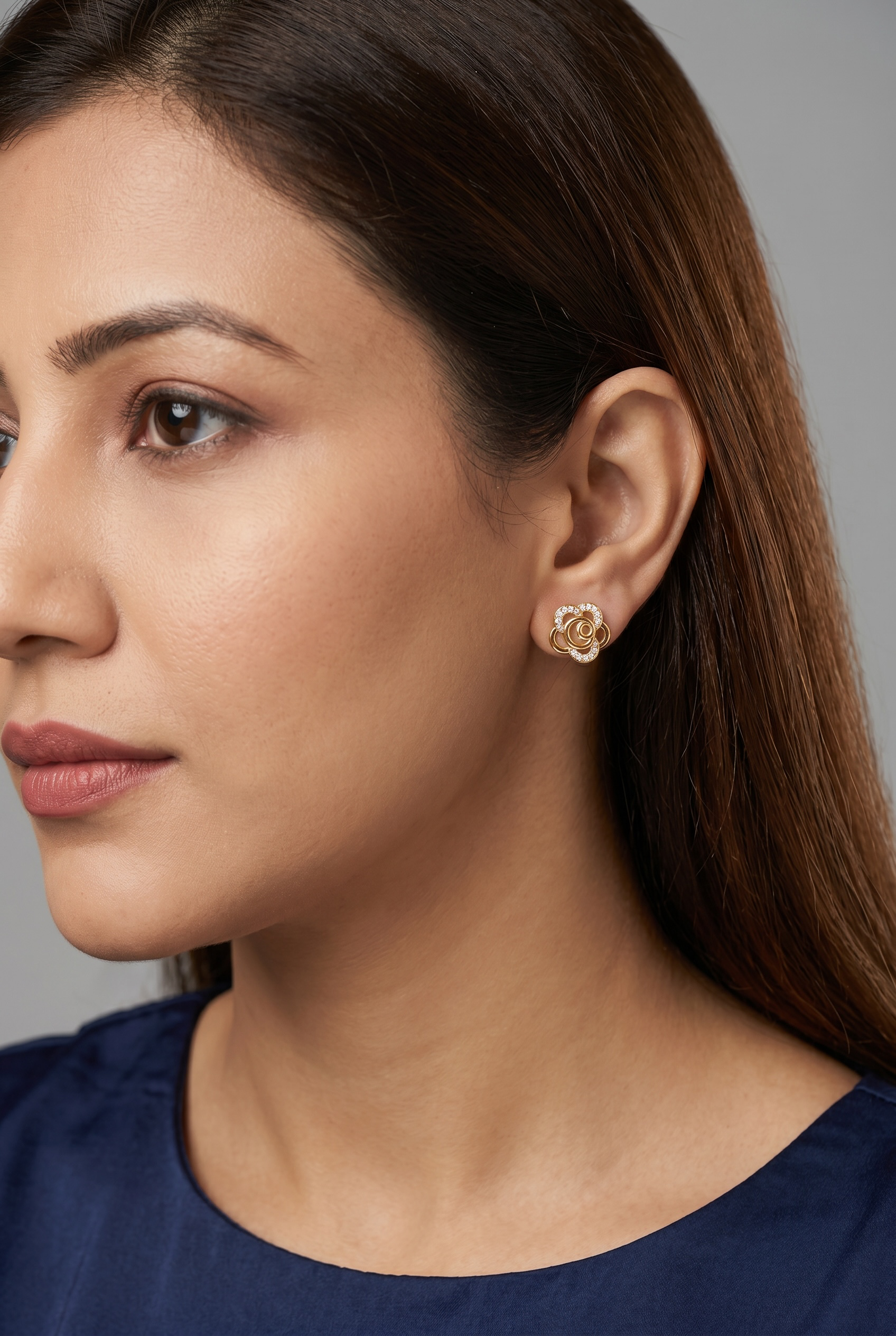 Elara Petal Stud  Earrings | Anti-tarnish