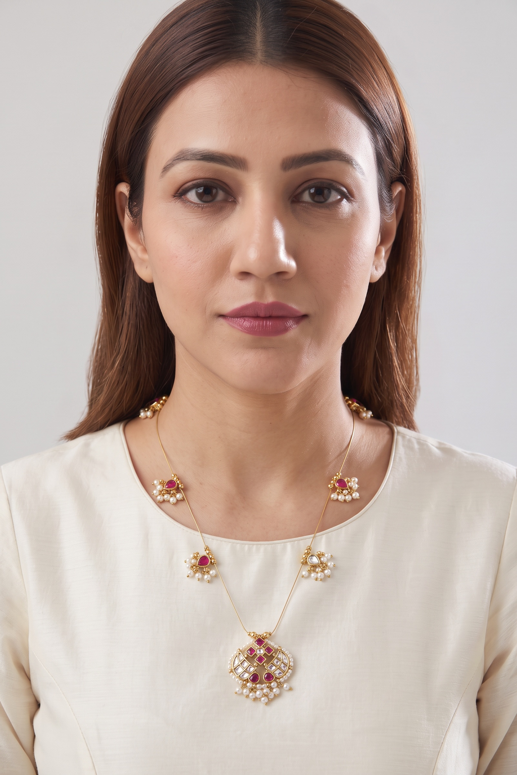 Ruhani Jadau Kundan Chain