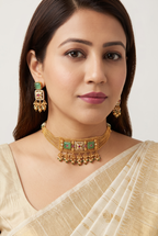 Panna Rajwadi Choker Set