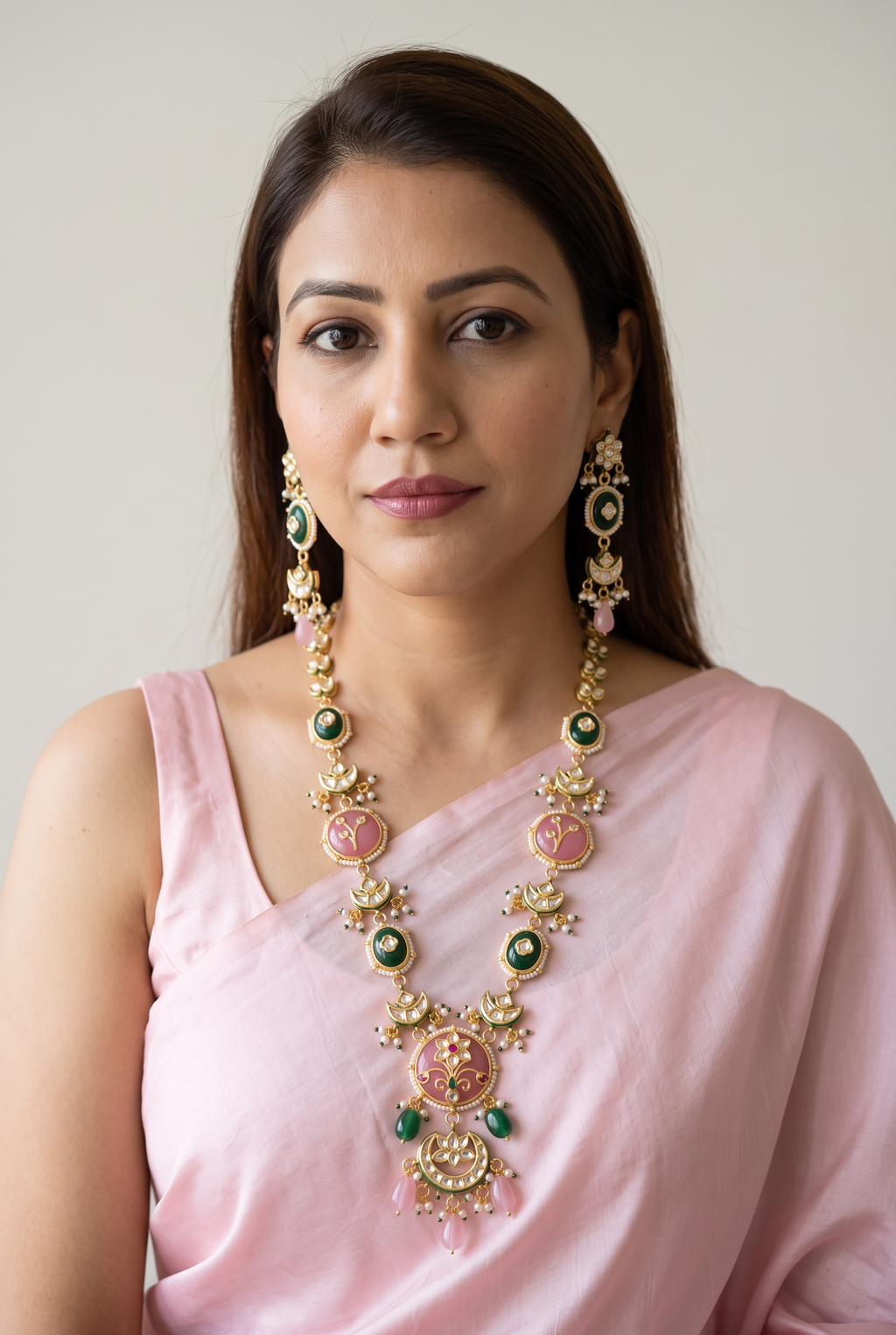 Gul-Panna Meenakari Set