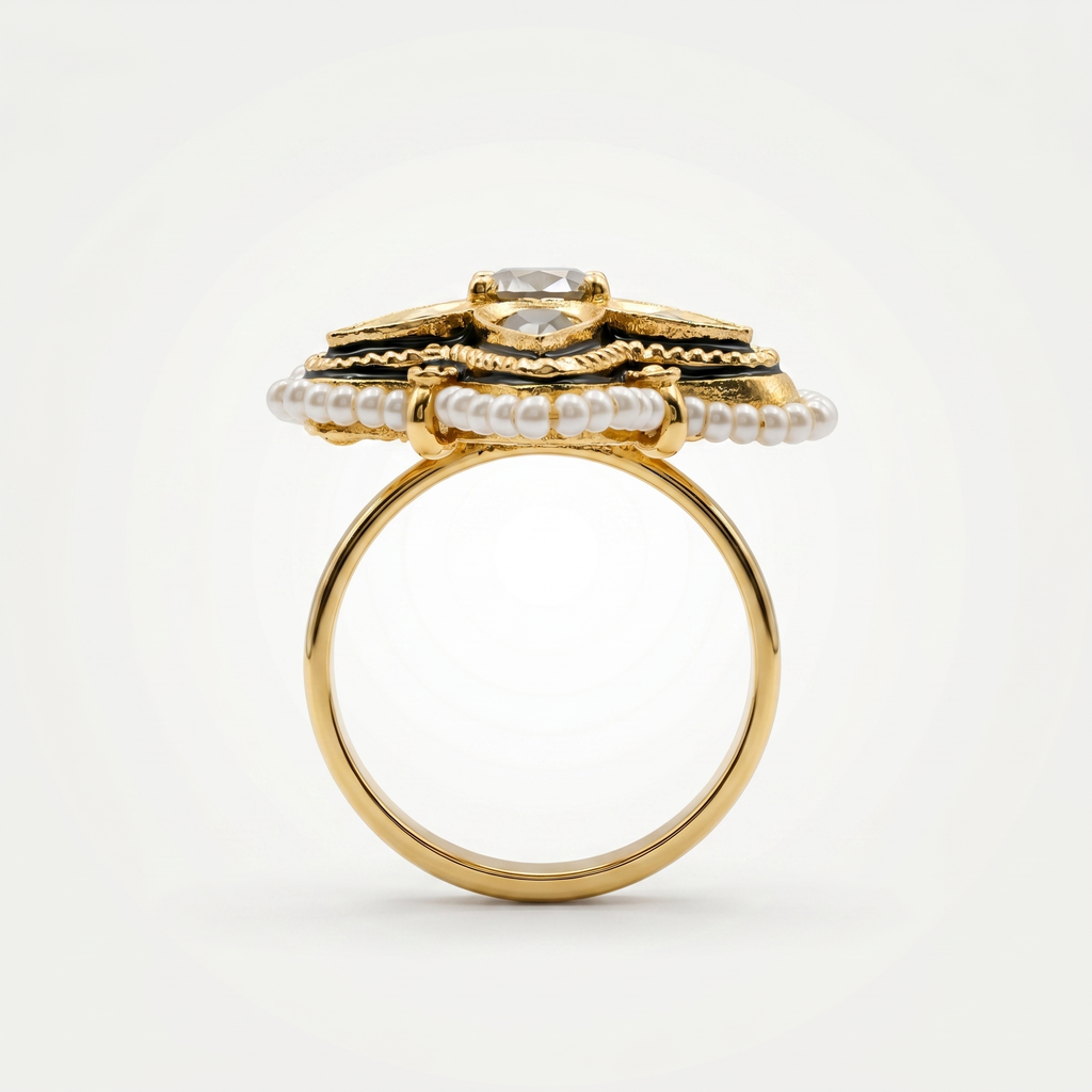 Ruby Noor Floral Ring