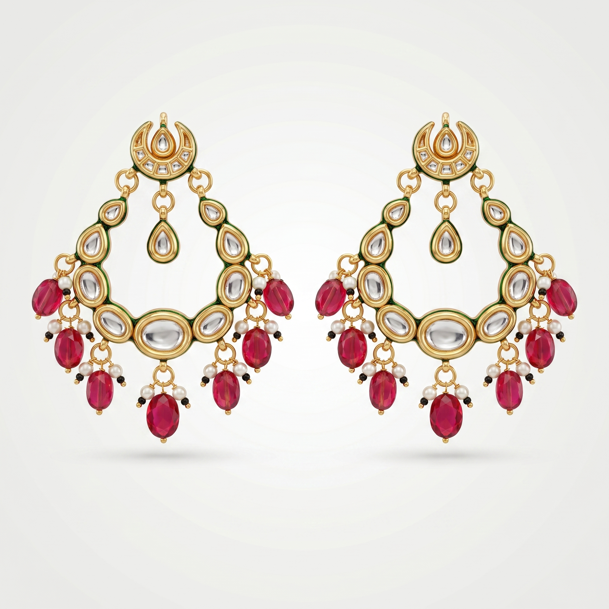 Chandbali Kundan Earrings