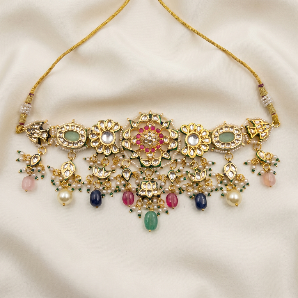 Navrangi Noor Kundan Set