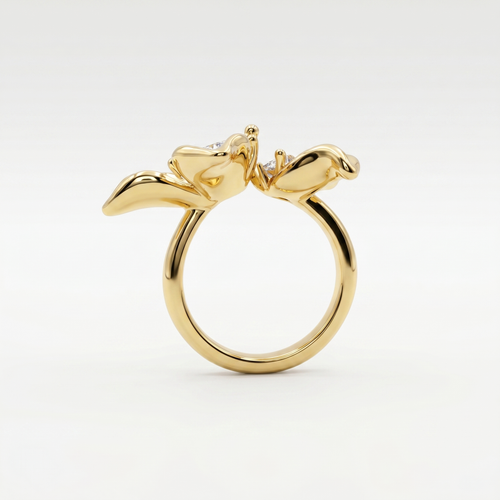Blush Bloom Floral Ring | Anti-tarnish