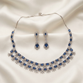 Midnight Blue American Diamond Set