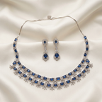 Midnight Blue American Diamond Set