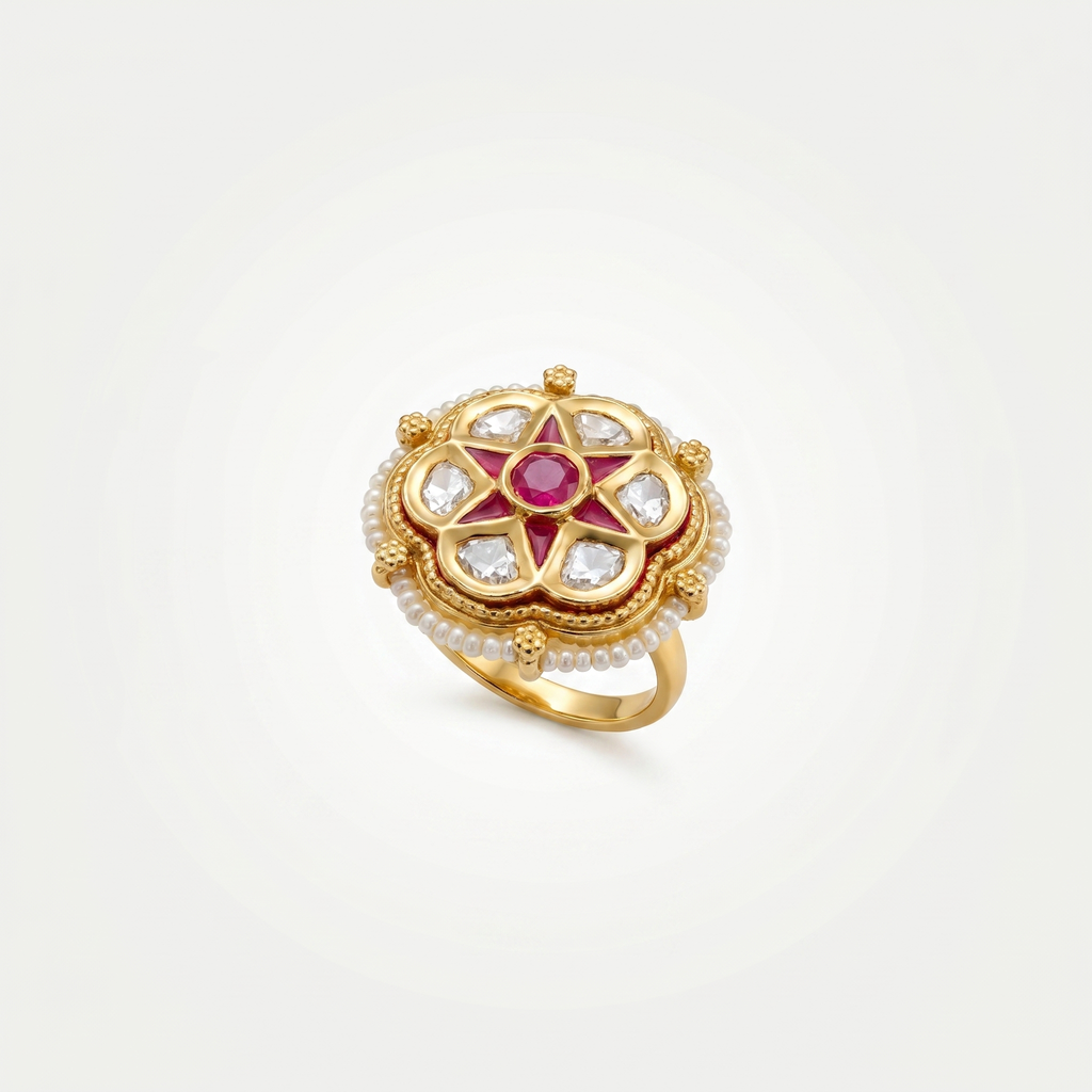 Ruhani Polki Ring