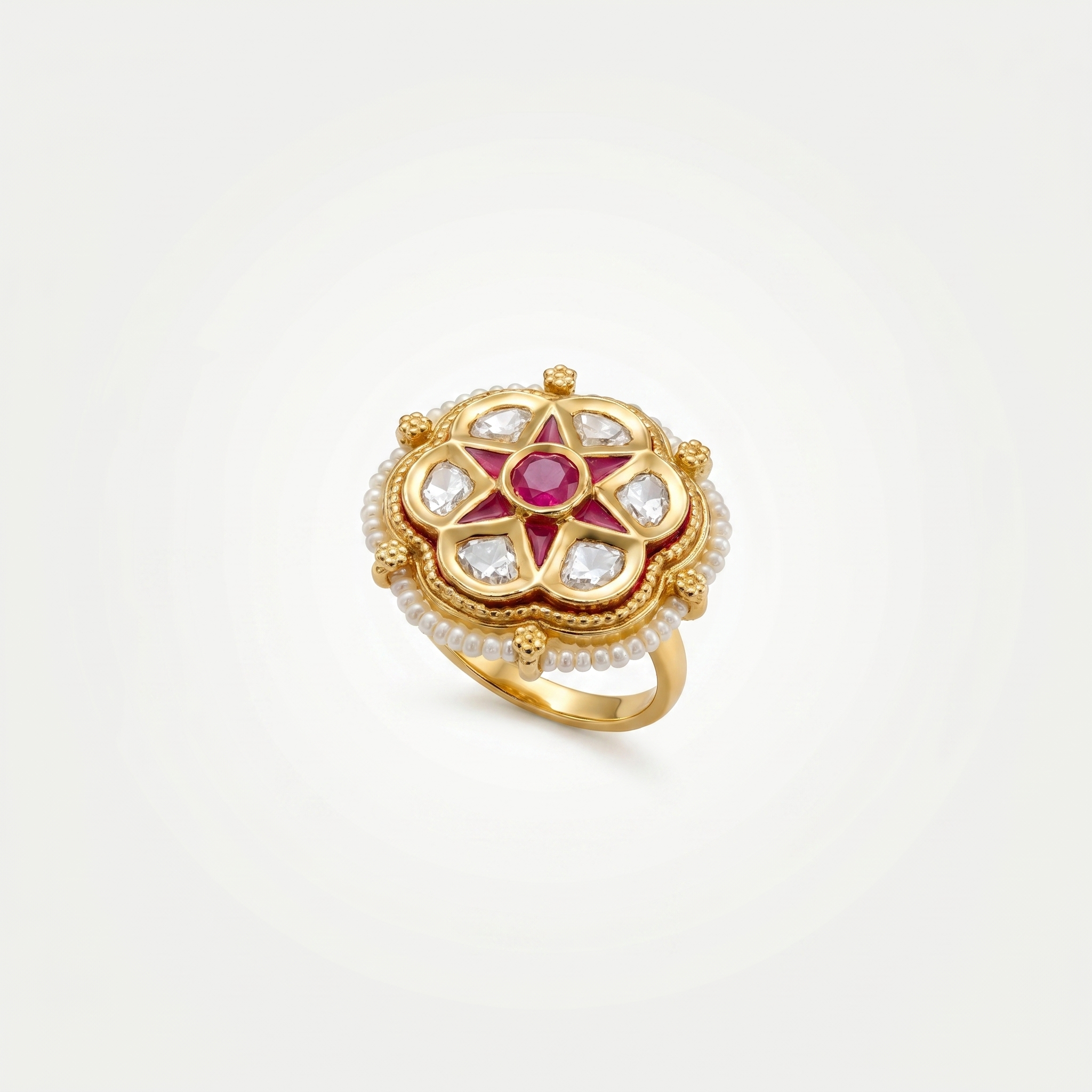 Ruhani Polki Ring